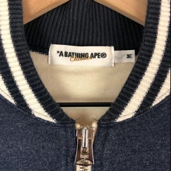 •Bape Zip up Varsity Sweater• - Picture 2 of 5